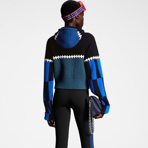 大人気定番ルイヴィトン LV Ski  セーター フード クロップド 偽物 1AC1A0
