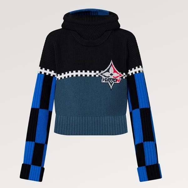 大人気定番ルイヴィトン LV Ski  セーター フード クロップド 偽物 1AC1A0