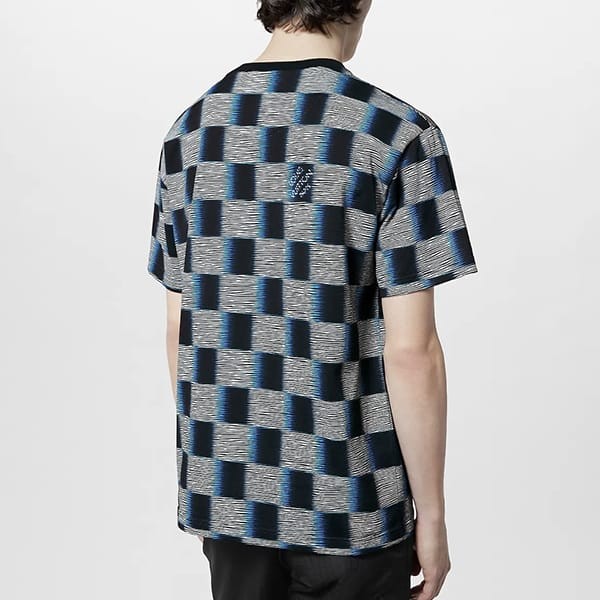 ルイヴィトン ダミエ 半袖 偽物 コットンTシャツ 1AFB29