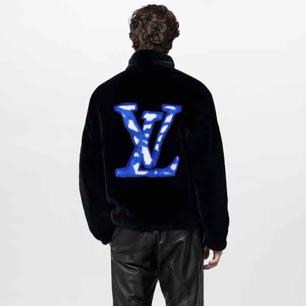 素敵なルイヴィトン リバーシブル 偽物 アウター ブルゾン ミンク LV SKI 1AFAK3