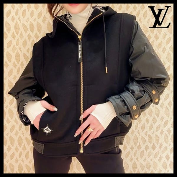 特別価格！ルイヴィトン LV Ski バーシティジャケット スーパーコピー ブラック 1AC0FL