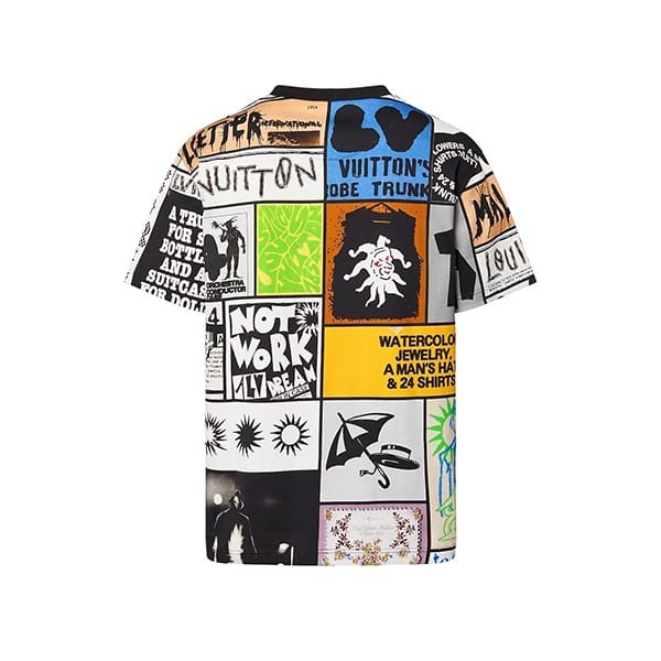 大人気!!新色ルイヴィトン コピー プリントコットンTシャツ 1AFB84