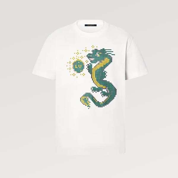 洗練デザイン♪ルイヴィトン ショートスリーブコットンTシャツ パロディ 1AFJFX
