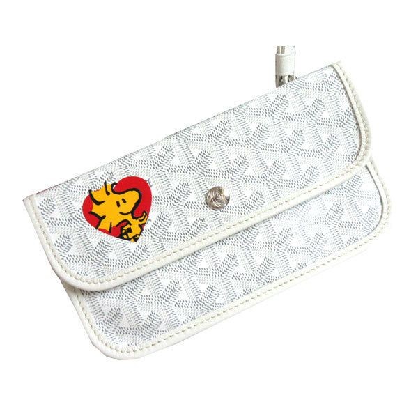 ゴヤール サンルイ 偽物GM 白 限定スヌーピーマーカージュ黒/赤 gy01113