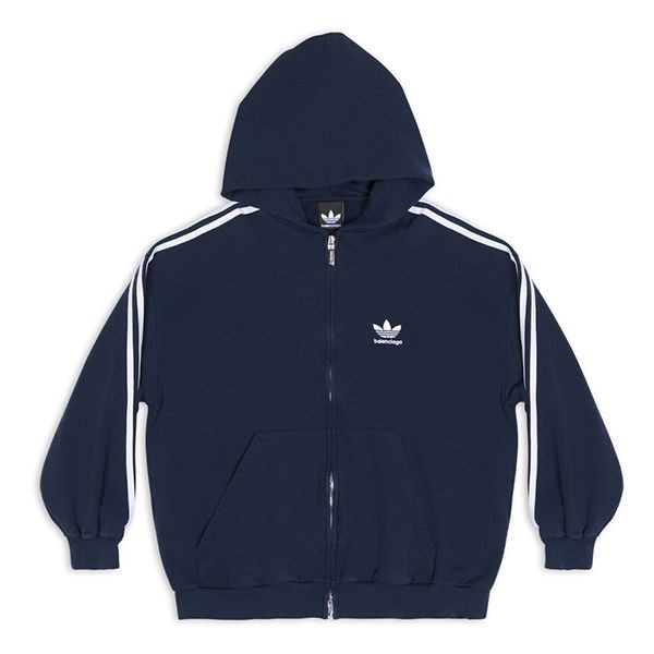 【ブティック】コムドット着用/コラボバレンシアガ × アディダス ジップパーカーコピー723754T