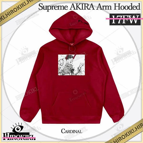 注目!シュプリーム × AKIRA パーカー 偽物Arm Hooded Sweatshirt アキラ パーカーak03061
