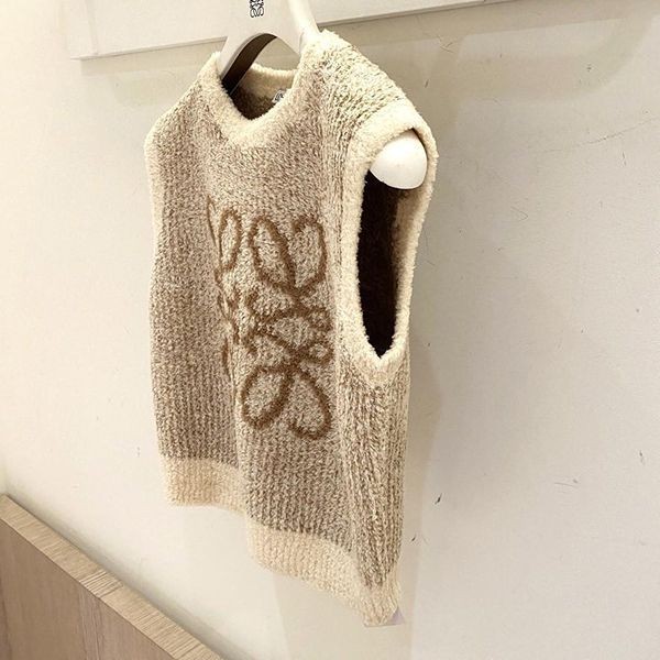 完売必至[ロエベ]アナグラム 偽物Vest in cotton blendアナグラムベストS359Y14KDI