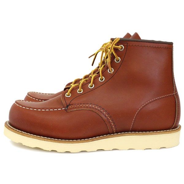 レッドウィング 8875 偽物6inch CLASSIC MOC TOE ブーツ オロ・ラセット(赤茶)