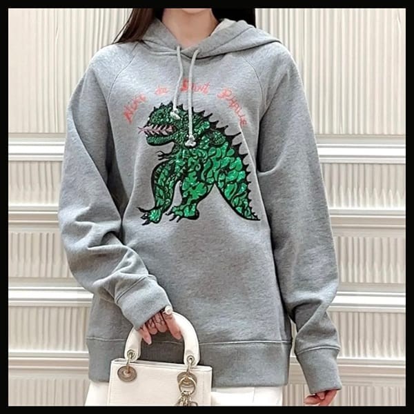 完売必至のカラーディオール ドラゴン スウェット 刺繍入りパーカー コピー 413S03A4112_X8860