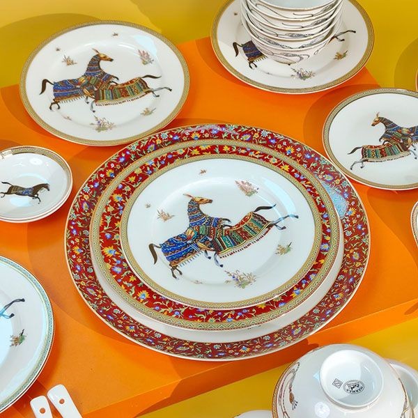 エルメス Cheval dOrient ベジタブル皿 逸品w24043053