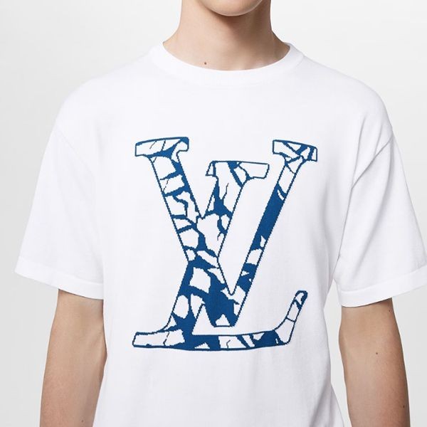 ルイヴィトン 半袖 Tシャツ パチモンLV アイス モノグラム コットン1AFAN8