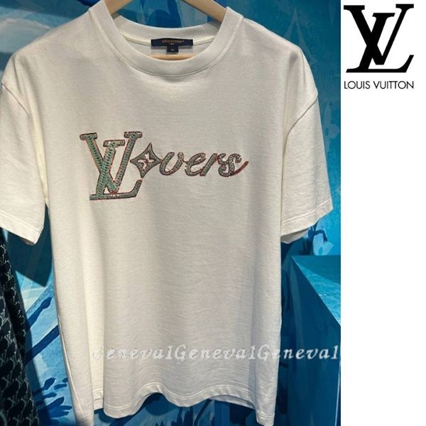【手元に在庫有】【夏にさわやか★】ルイヴィトン ロゴTシャツ コピーLV04161