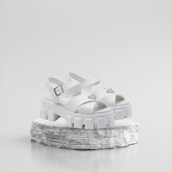 トレンドの最前線☆プラダ モノリス コピーrubber sandal ラバー サンダル 5.5cm 1X382N