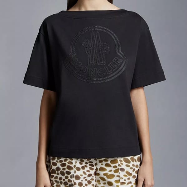 モンクレール パチモン ボートネック ロゴTシャツ 2色 J10938C0003289AIJ999