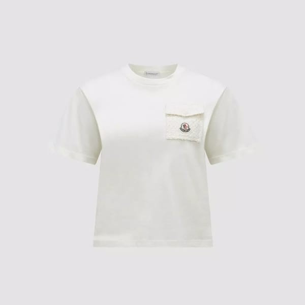 モンクレール n級品 ロゴ パッチポケット Tシャツ 2色 J10938C0002289AI9034