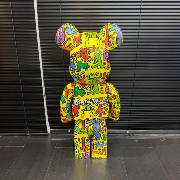 可愛いBE@RBRICK 1000% 70cm Keith Haring  400% 24050102