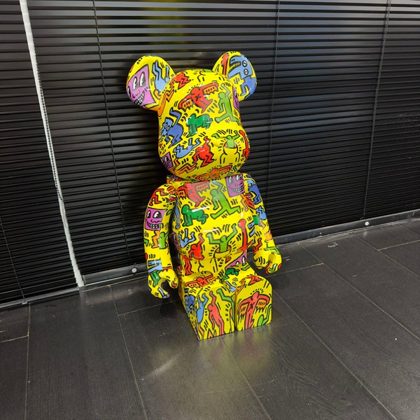 可愛いBE@RBRICK 1000% 70cm Keith Haring  400% 24050102