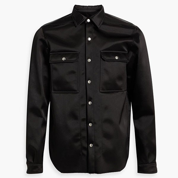 RICK OWENS シェル オーバーシャツ 偽物 ダメージ w24051606