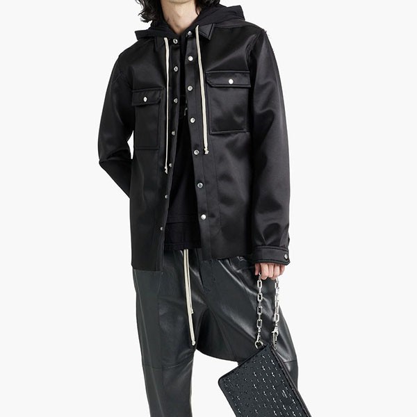 RICK OWENS シェル オーバーシャツ 偽物 ダメージ w24051606