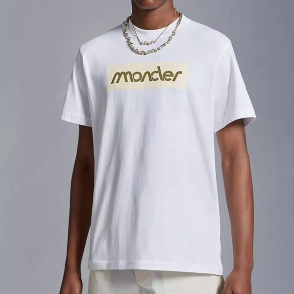 モンクレール ロゴ コットン Tシャツ レプリカ 3色 J10918C0005289AJS00A