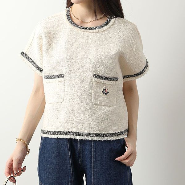 モンクレール 半袖 偽物 カットソー MAGLIA MANICHE CORTE 8C00009 89A1K
