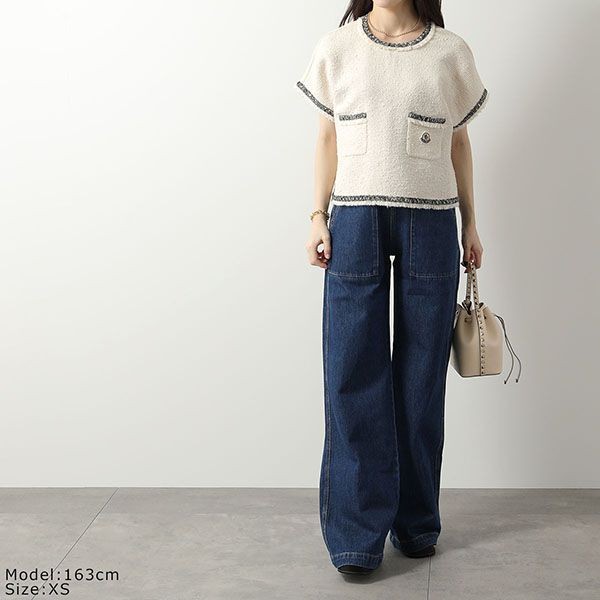 モンクレール 半袖 偽物 カットソー MAGLIA MANICHE CORTE 8C00009 89A1K