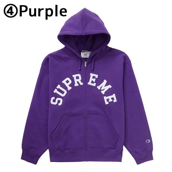 【シュプリーム Champion 偽物】24SS アーチロゴ スウェットパーカーsp05101