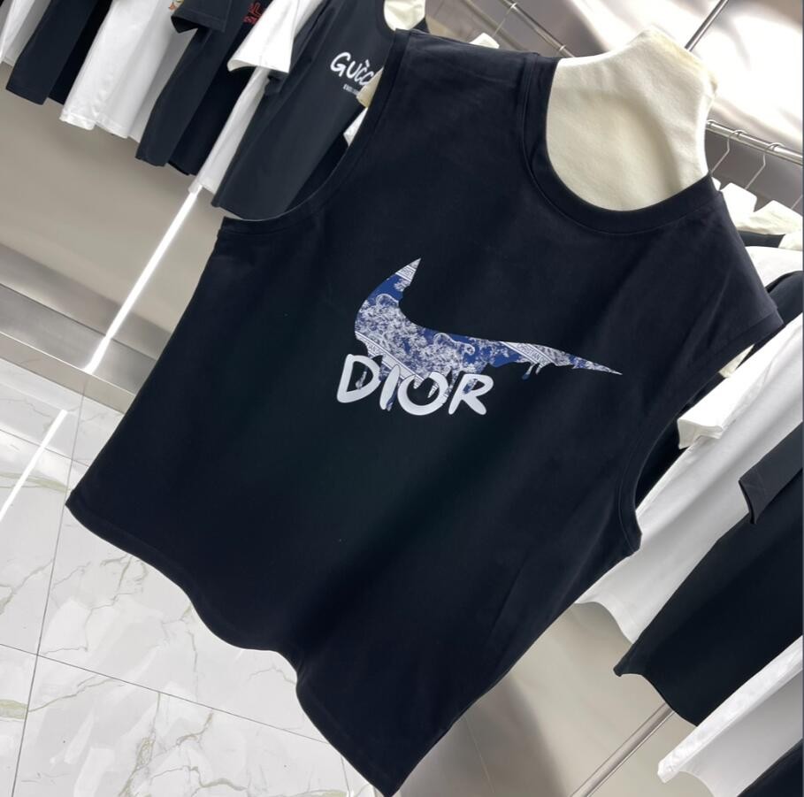 2024新作 ディオール  ナイキ  袖なしTシャツ コピー 黑 24061802