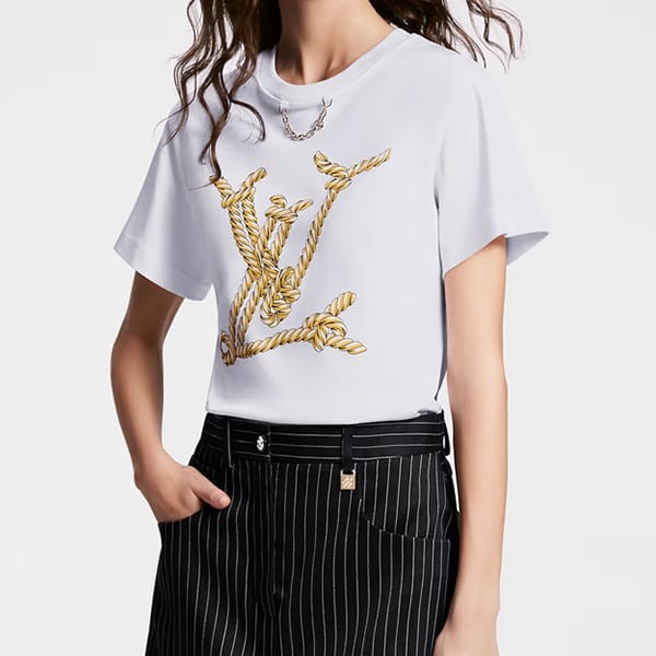 トレンド感たっぷりルイヴィトン スーパーコピー ノーティカルlv tシャツ 2色 1afmz3