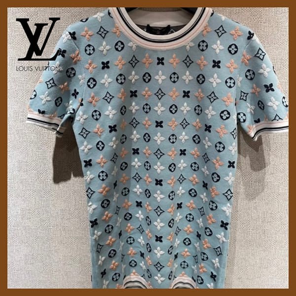 即納でお届けルイヴィトン スーパーコピー モノグラムカレイドスコープニットトップ tシャツ lv6666
