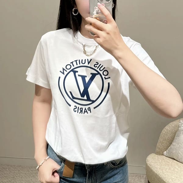 ルイヴィトン スーパーコピー 海外 tシャツ 半袖 チェーン ロゴ 3色 1aftty