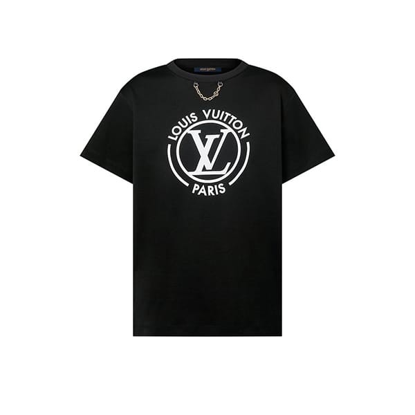 ルイヴィトン スーパーコピー 海外 tシャツ 半袖 チェーン ロゴ 3色 1aftty
