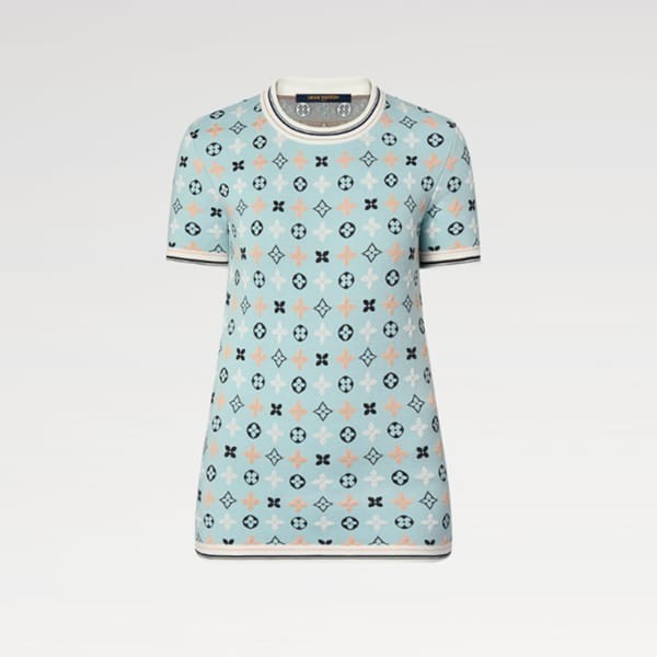 即納でお届けルイヴィトン スーパーコピー モノグラムカレイドスコープニットトップ tシャツ lv6666
