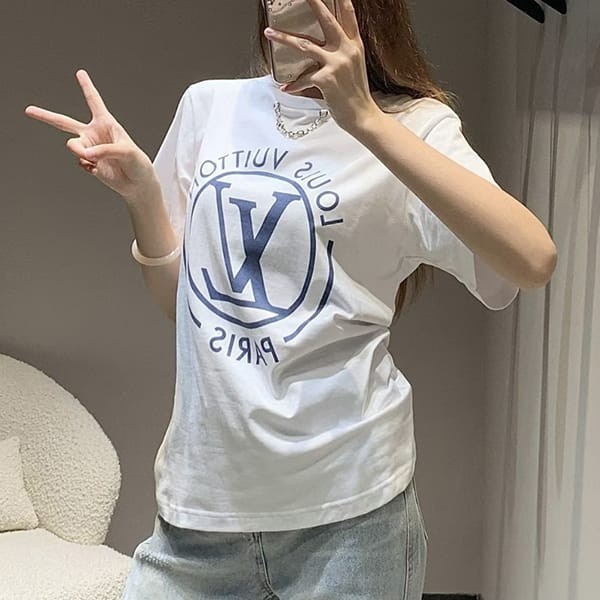 ルイヴィトン スーパーコピー 海外 tシャツ 半袖 チェーン ロゴ 3色 1aftty