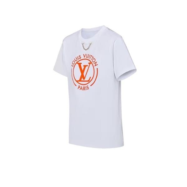 ルイヴィトン スーパーコピー 海外 tシャツ 半袖 チェーン ロゴ 3色 1aftty