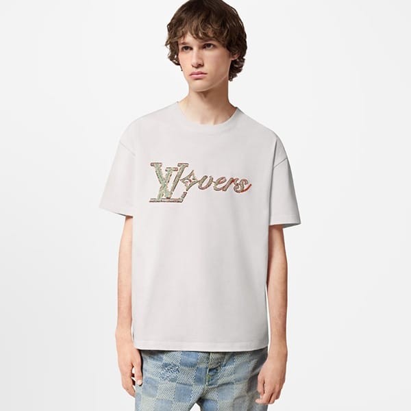 ルイヴィトン エンブロイダード tシャツ パロディ 1afr95