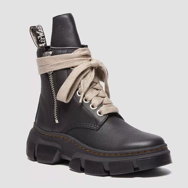 【使いやすさ抜群】ドクターマーチン 偽物 リックオウエンス コラボ 1460 dmxl jumbo lace up★厚底