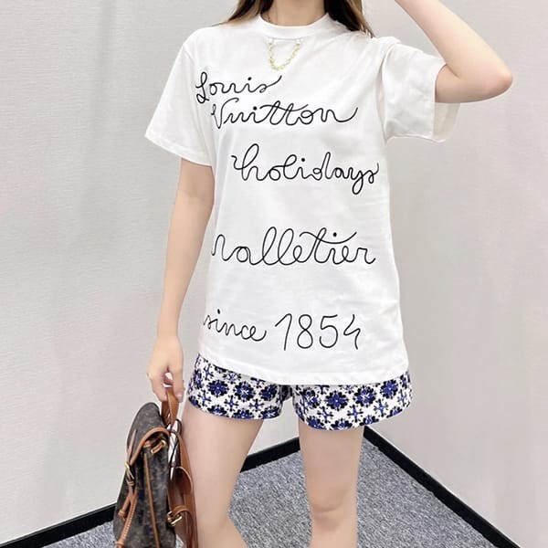 洗練デザイン♪ルイヴィトン エンブロイダードlvクラブ tシャツ パロディ 1afyox