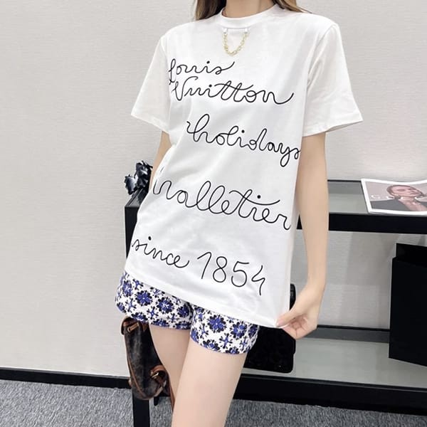 洗練デザイン♪ルイヴィトン エンブロイダードlvクラブ tシャツ パロディ 1afyox