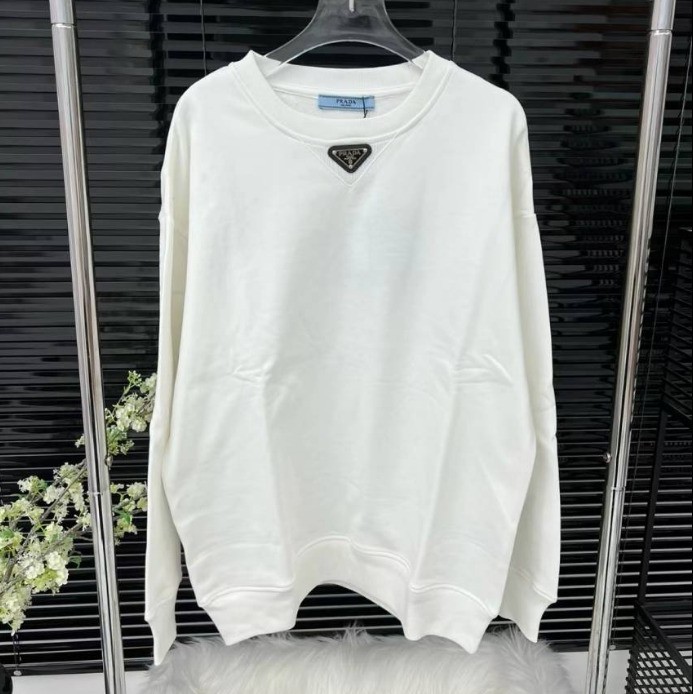 プラダ ★ ロゴプリント ジャージー スウェットシャツ UJL26A_11LN_F0009_S_232