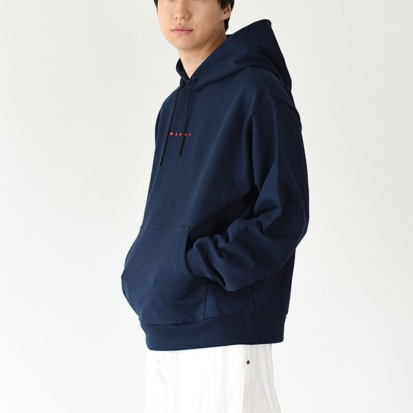 安いマルニ プリントロゴフーディー 偽物 FUMU0073P8 USCU87