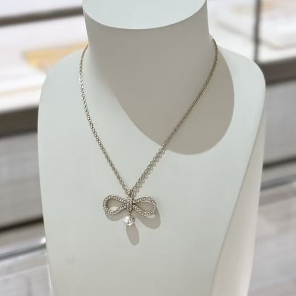【かわいくて上品♪】【上品なリボンが可愛い♡】ディオール リボンパールネックレス 偽物 N3125WOMCY