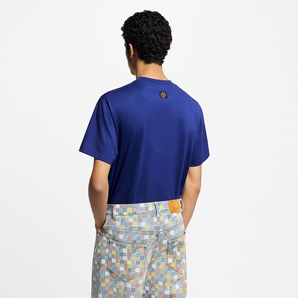 上質デザイン【シンプル☆】ルイヴィトン コピー エンベリッシュドコットンTシャツ 1AHCNN