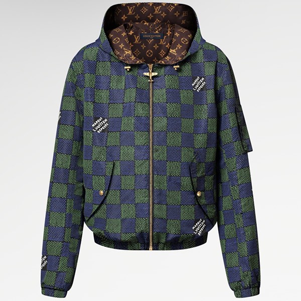 ナチュラル可愛い☆25SS ルイヴィトン コピー☆ダミエリバーシブル ウインドブレーカー 1AHBIV