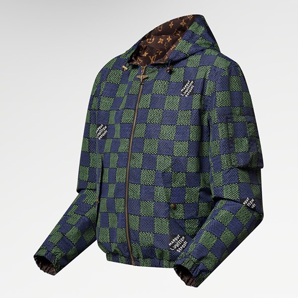 ナチュラル可愛い☆25SS ルイヴィトン コピー☆ダミエリバーシブル ウインドブレーカー 1AHBIV