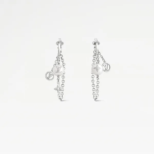 N級品ルイヴィトン 偽物★ ピアス LV ミックス チェーンズ M02514
