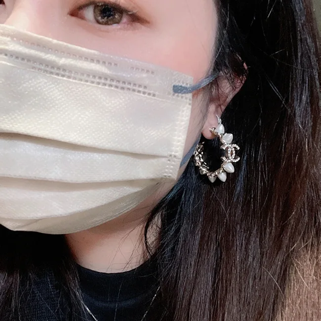 シャネル フープピアス スーパーコピー パール AB7631
