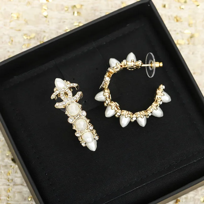 シャネル フープピアス スーパーコピー パール AB7631
