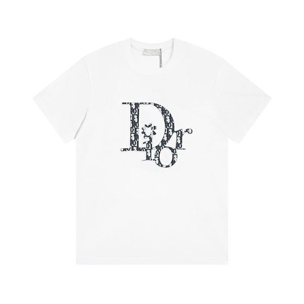 ディオール 半袖 コットン ロゴ Tシャツ パロディ 2色 w25030401