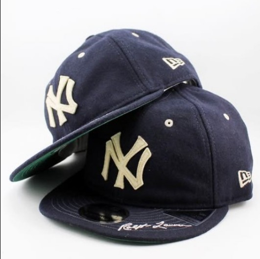 ラルフローレン×New Era コラボ Yankees Wool キャップ 2色 25032902